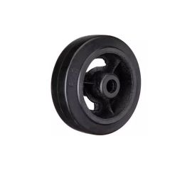 Колеса большегрузные неповоротные чугунные обрезиненные