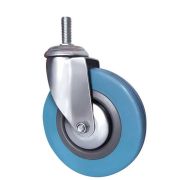 Колесо аппаратное поворотное SCtg 55 125 мм с болтом (зеленое) (F)