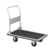 Тележка платформенная 650 кг TOR PH650 (600x900) со складной ручкой (пластиковые колеса 125 мм)