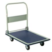 Тележка платформенная 150 кг PH150 (480х740) со складной ручкой (пластиковые колеса 125 мм)