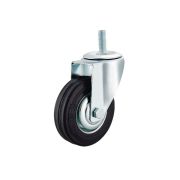 Колесо поворотное SCt 55 125 мм резина с болтом (F)