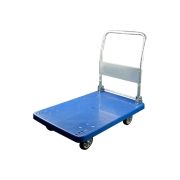 Тележка платформенная пластиковая 170 кг TOR PH170P (720х460) со складной ручкой (резина 100 мм)