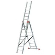 Лестница 3-х секционная алюминиевая 3*9