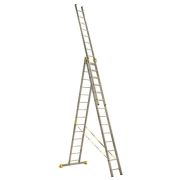 Лестница 3-х секционная алюминиевая 3*14