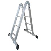 Лестница 2-х секционная алюминиевая шарнирная 2*3